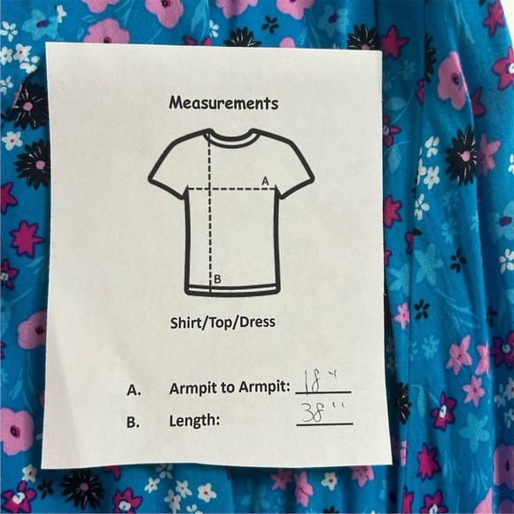 Calvin Klein Women's Size 8 Blue Ditsy Floral Knee Length Dress V-Neck - Picture 10 of 14